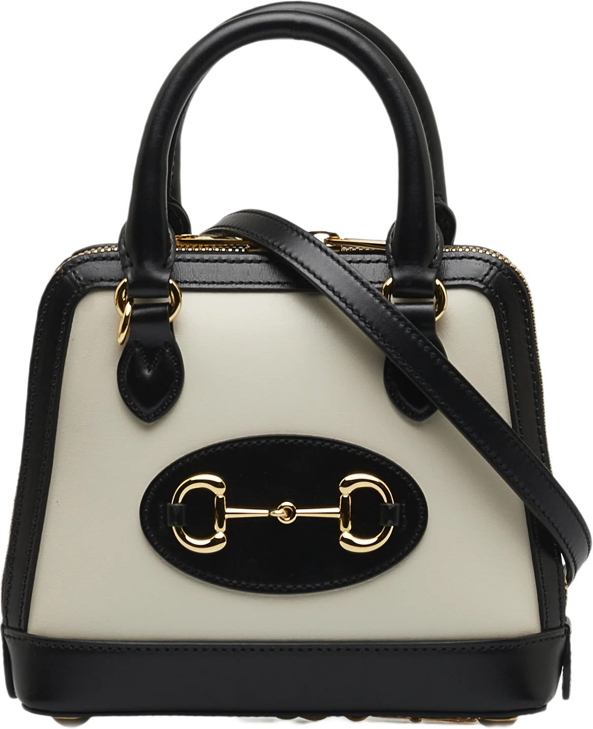 Gucci Mini Bicolor Horsebit 1955 Top Handle Bag