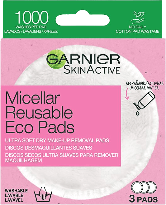 SkinActive Micellar Resuable Eco Pads