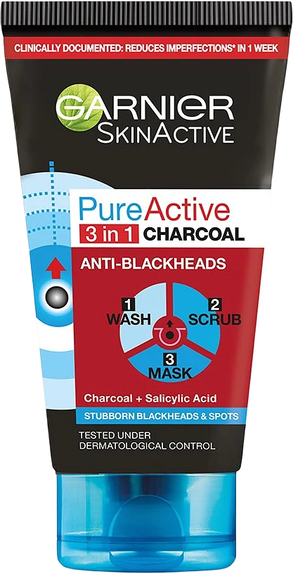 SkinActive Pure Active Intensive 3-in-1 Charcoal