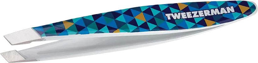 Mini Slant Tweezer Blue Mosaic