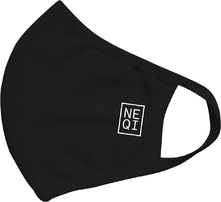 Reusable Face Mask Black, M-L 3-pack