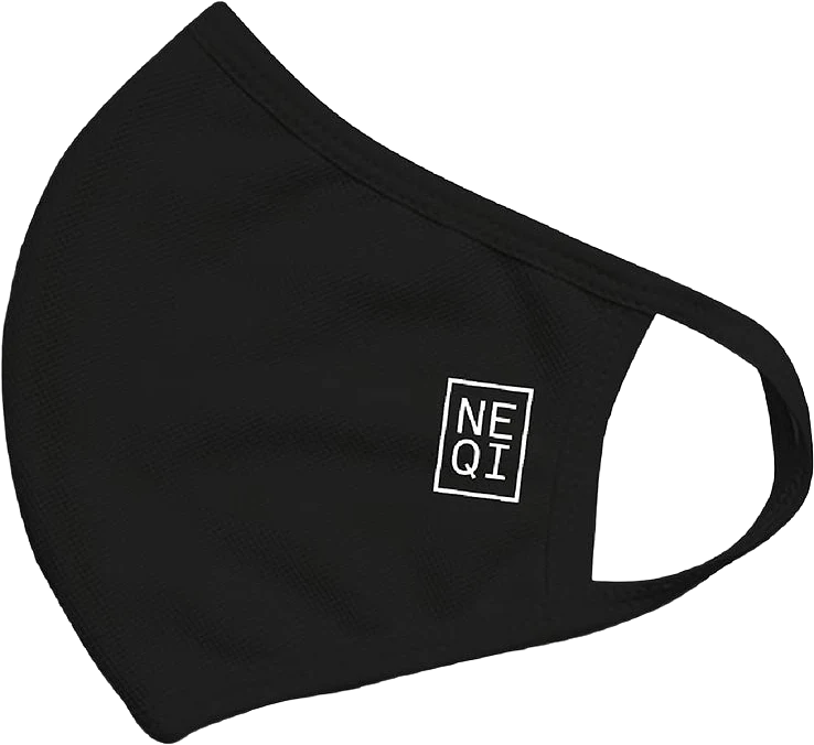 Reusable Face Mask Black, S-M 3-pack