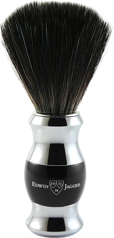 Shaving Brush, Black Synthetic Fibre