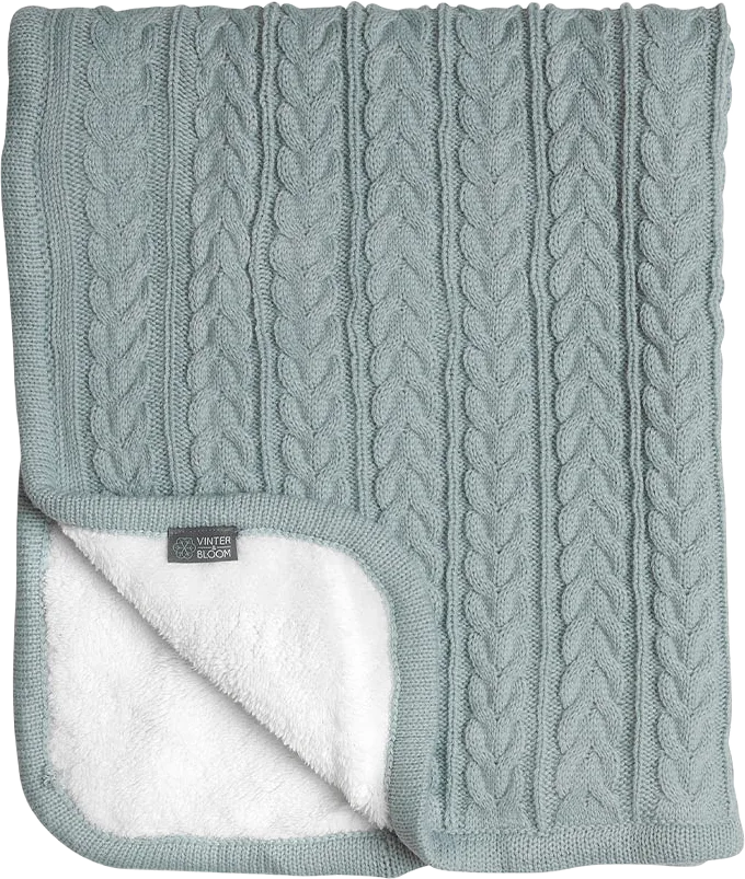 Filt Cuddly Bloom Sage Green