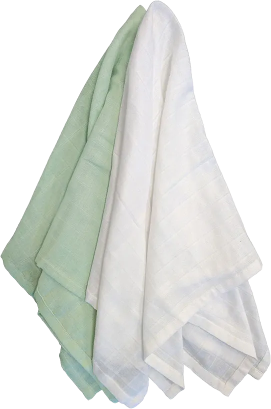 Muslin 2-pack soft mint GOTS