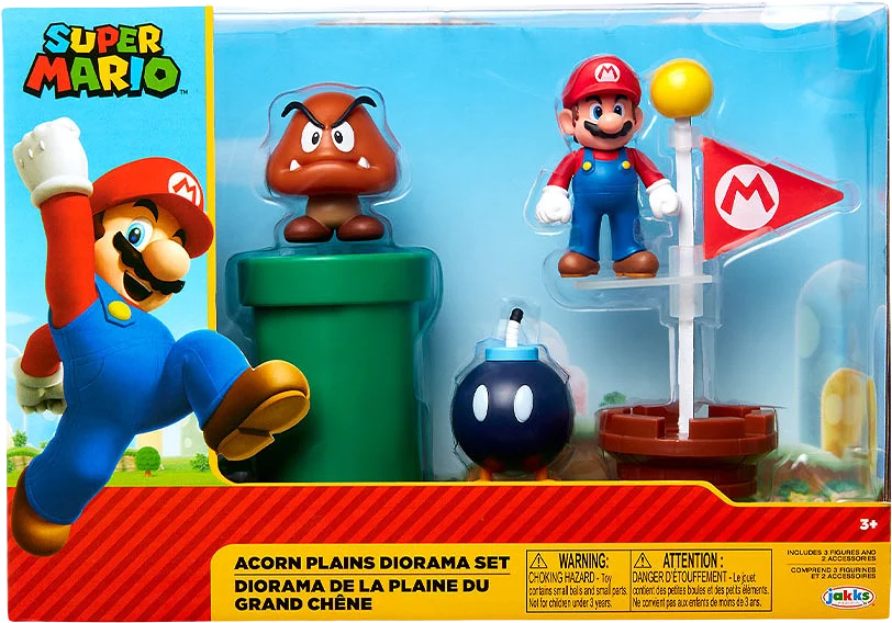 Super Mario Lekset Diorama Acorn Plains 6cm