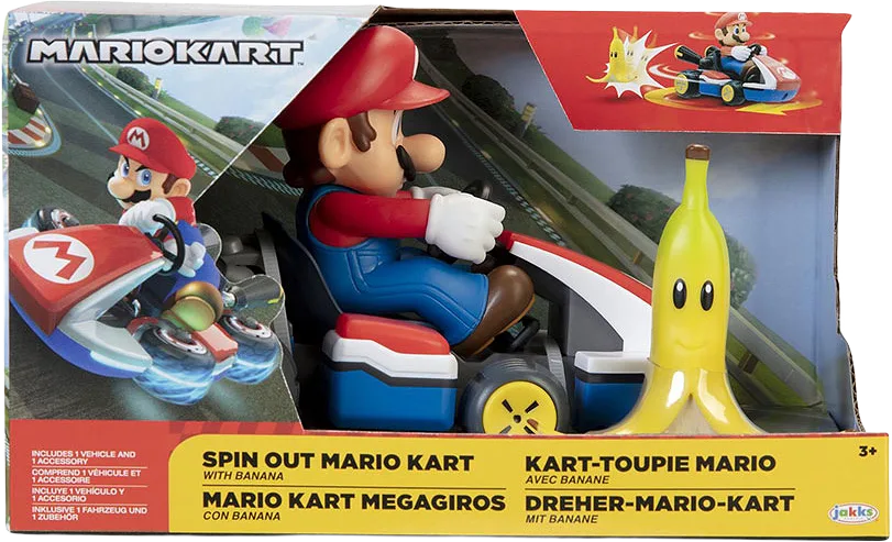Super Mario Bil Spin Out Mario Kart Mario 6cm