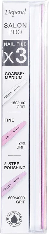 3-pack Salon Pro Nail File Kit