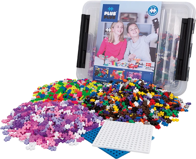 Plus-Plus Byggbitar Storage Box Mix / 2400 pcs