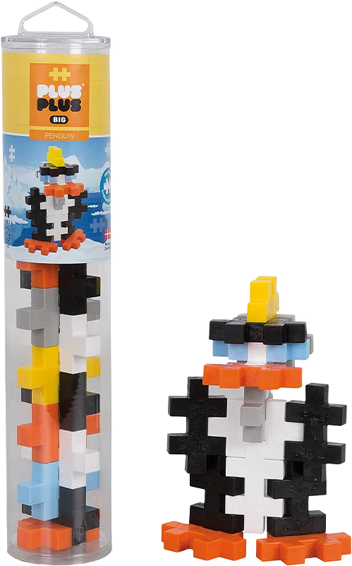 Plus-Plus Byggbitar BIG 15 pc Tube - Penguin