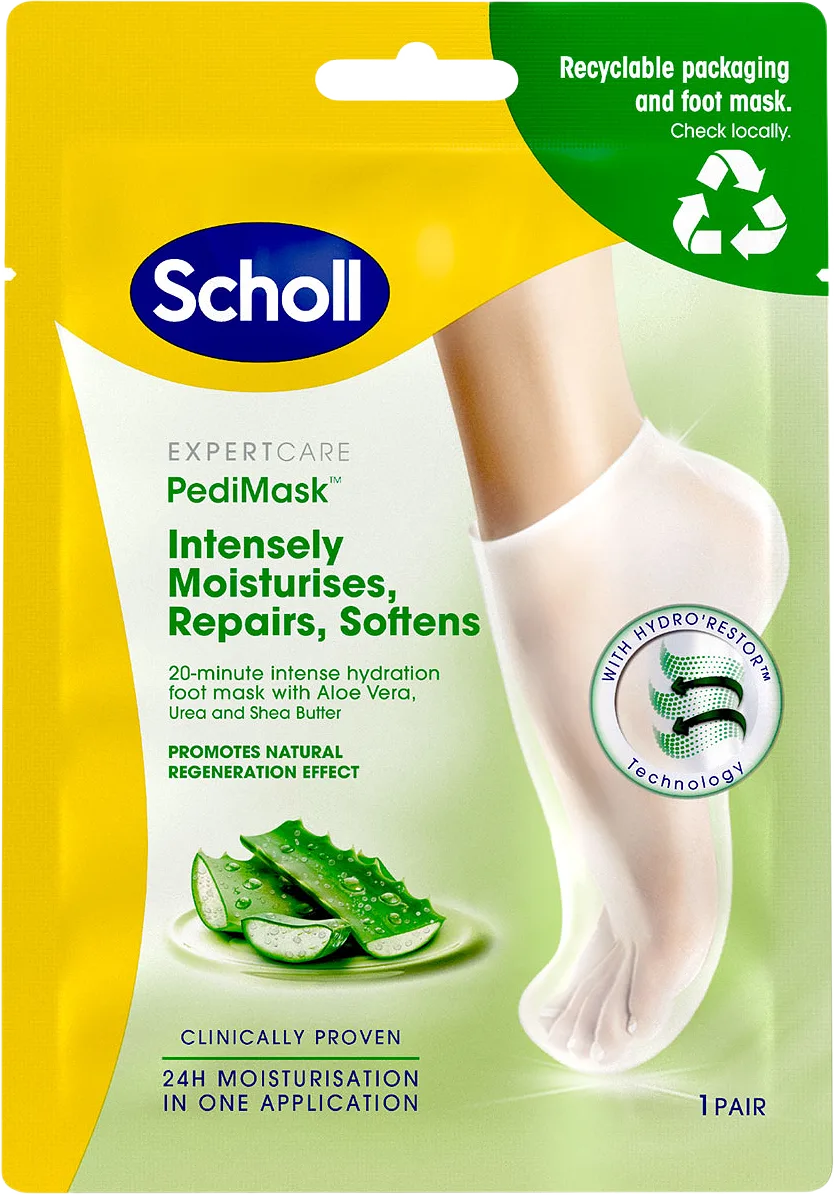 Mjukgörande Fotmask Aloe Vera