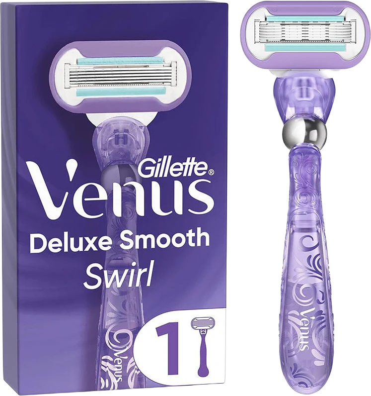 Deluxe Smooth Swirl Rakhyvel med 1 Rakblad