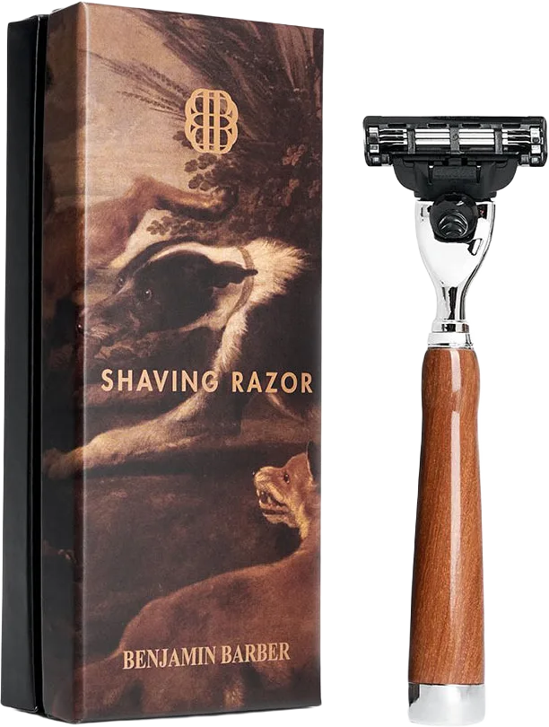 Classic Shaving Razor Mach3 Wood