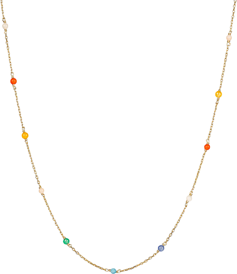 Santa Monica Multicolour Necklace Gold