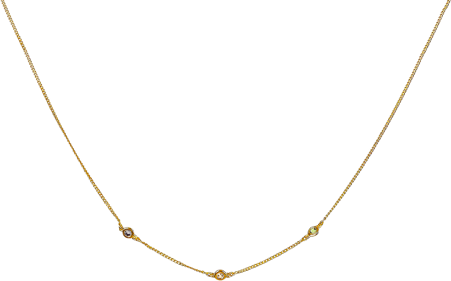 Treasure Shimmer Neckllace Gold Multi