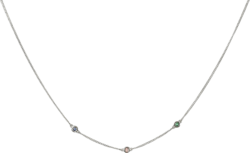 Treasure Shimmer Necklace Silver Multi