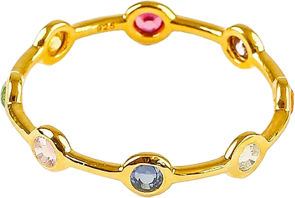 Treasure Shimmer Ring Gold Multi