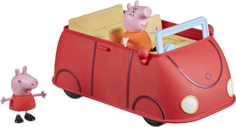 Peppa Pig inkl 2 figurer Peppa's Family Red Car