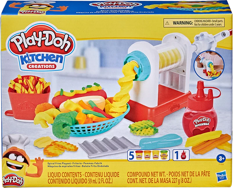 Play Doh Playset Kitchen Creations Spiral Fries