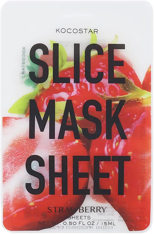 Slice Mask Strawberry (6 slices)