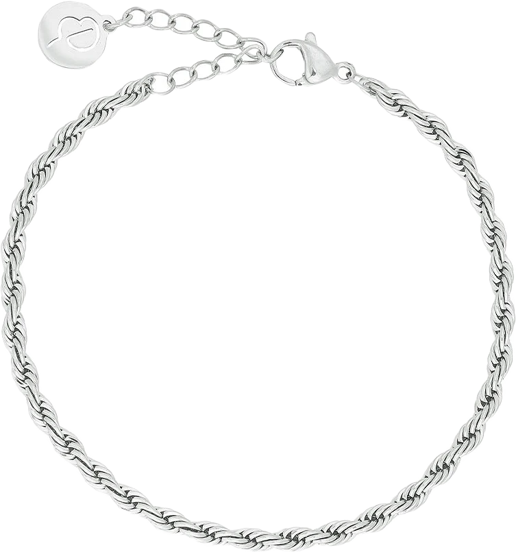 Rope Chain Bracelet Steel