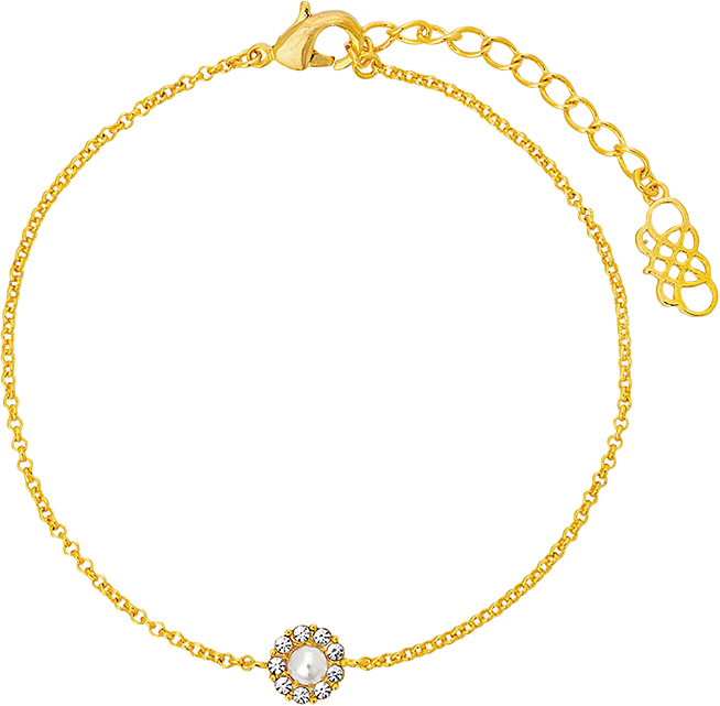 Petite Miss Sofia Pearl Bracelet - Crystal