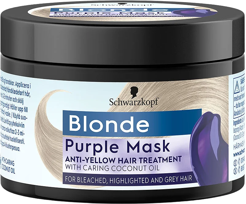 Blonde Purple Mask