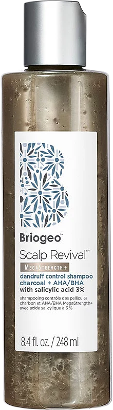 Briogeo Scalp Revival™ MegaStrength+ Dandruff Relief Shampoo Charcoal + AHA/BHA 248ml