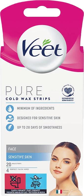 Pure Face Sensetive Cold Wax Strips