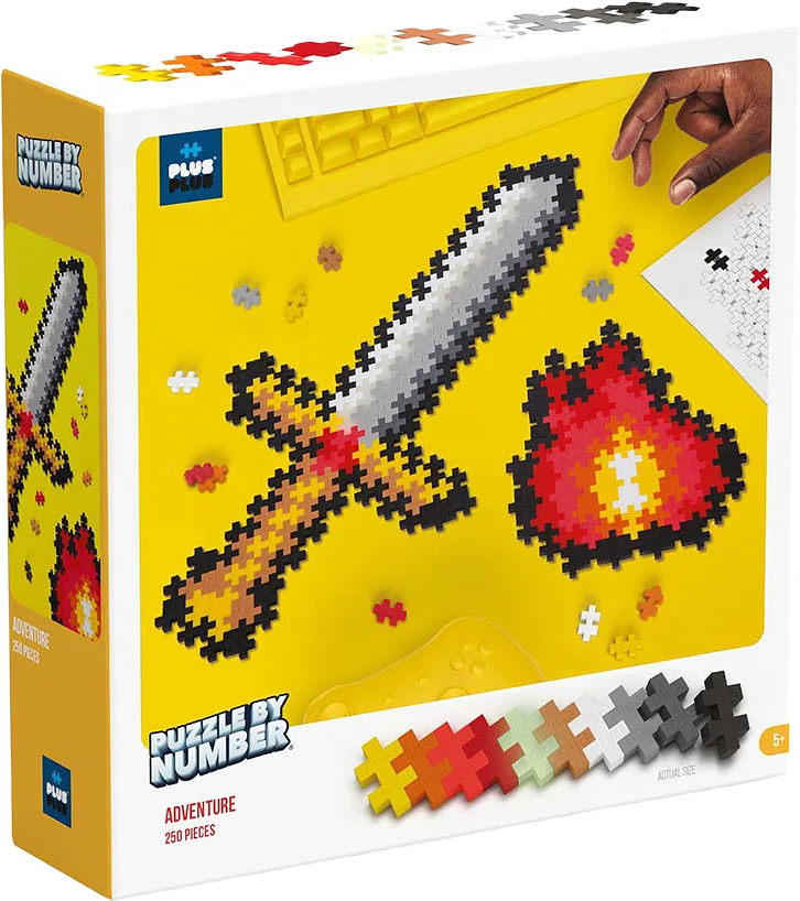 PLUS PLUS Puzzle By Number Adventure 250pcs