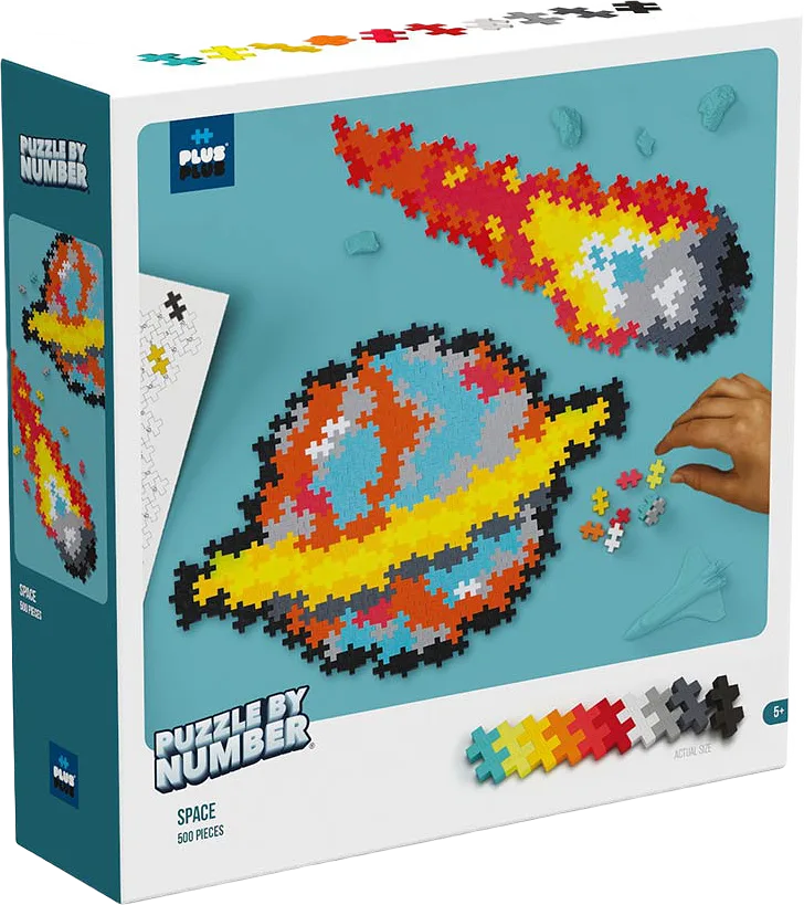 PLUS PLUS Puzzle By Number Space 500pcs