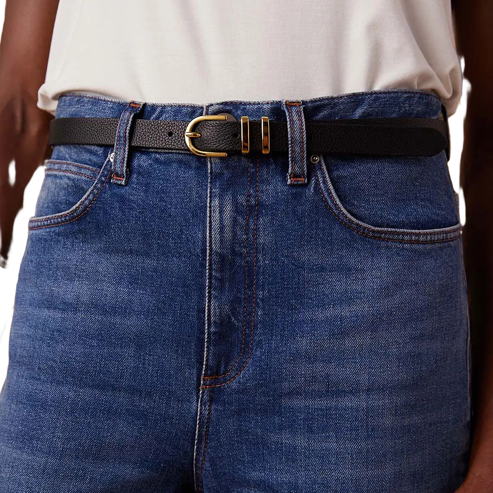 Narrow Leather Belt