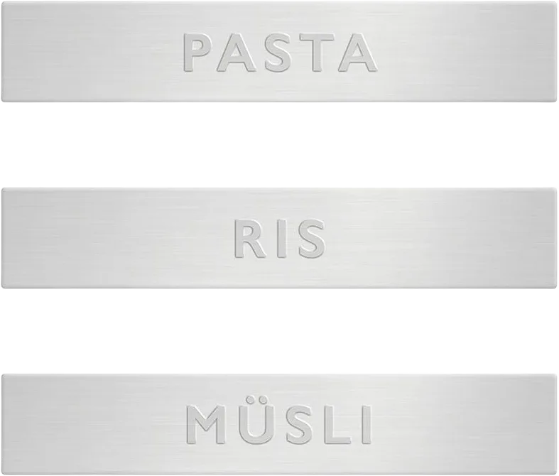 Förvaringsmärkning 3-pack – Pasta, Ris & Müsli