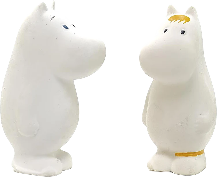 Mumin,  Badlek-Bitlek Naturgummi, 2-pack