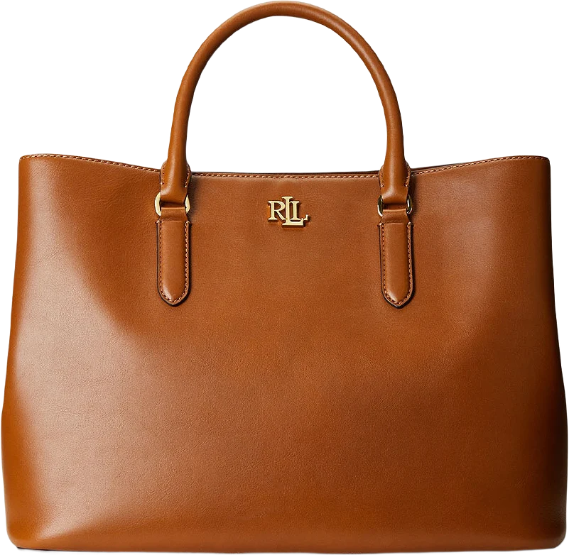 Smooth Leather Large Marcy Satchel