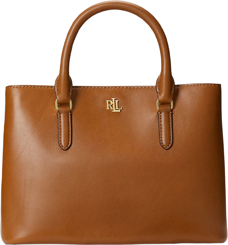 Smooth Leather Small Marcy Satchel