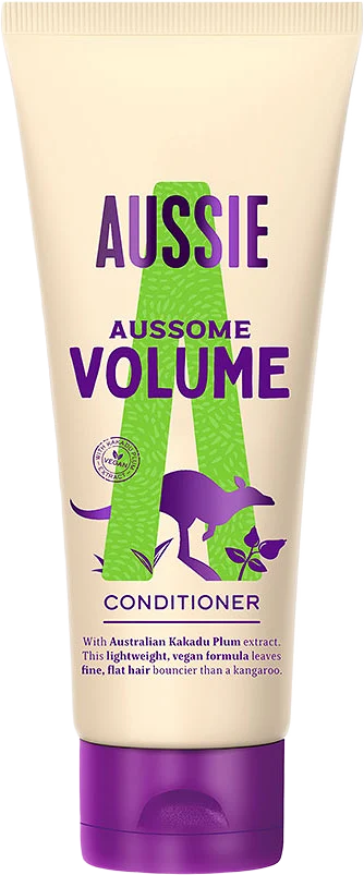 Aussome Volume Conditioner – Veganskt balsam – Ger volym till platt hå