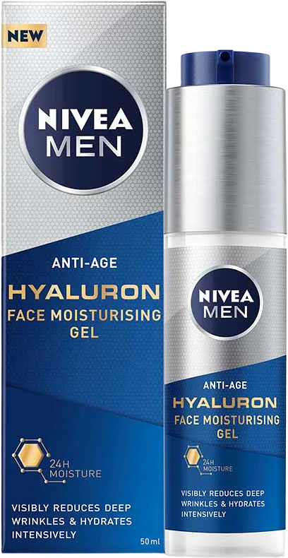 Ansiktsgel Anti Age Hyaluron Face Gel 50 ml NIVEA MEN