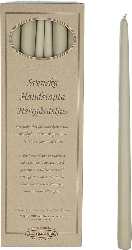 Svenska Handsstöpa Herrgårdsljus, 6-pack