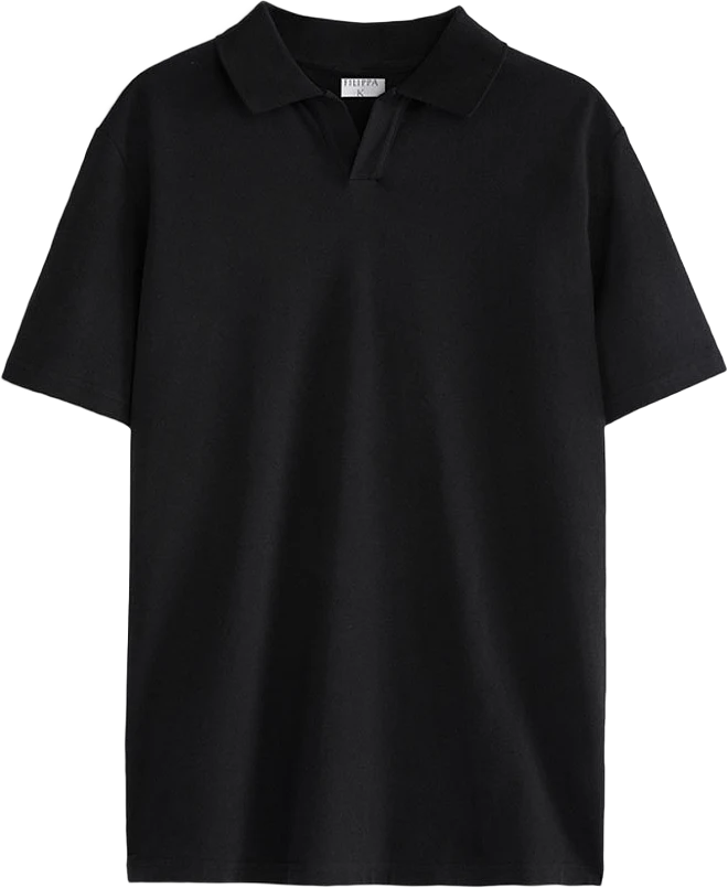 Stretch Cotton Polo T-Shirt