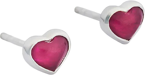 La La Love Stud Earrings Silver