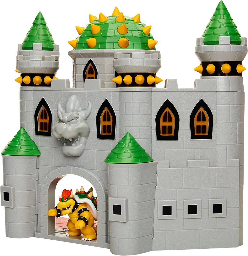 Jakks Pacific Deluxe Playset Bowser Castle 2.5 Inch