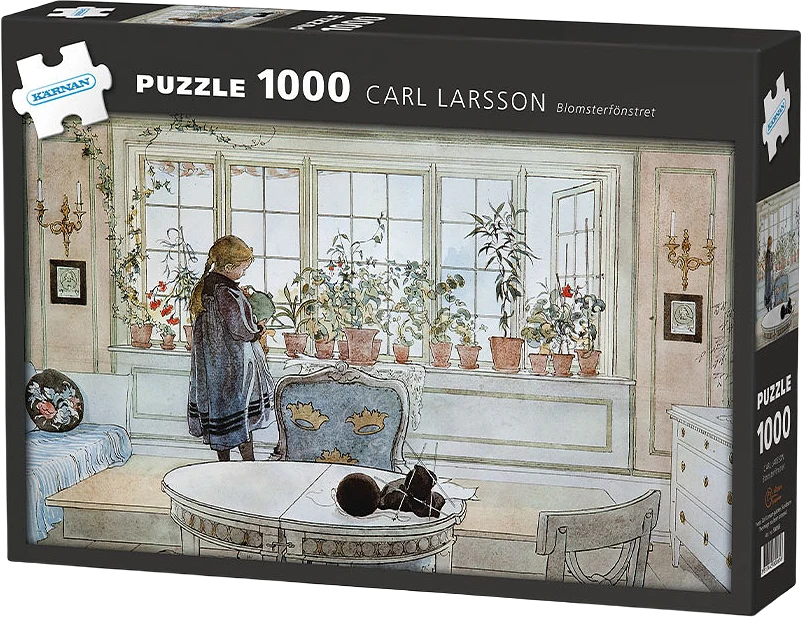 Pappussel 1000 bitar, Carl Larsson - Blomsterfönstret