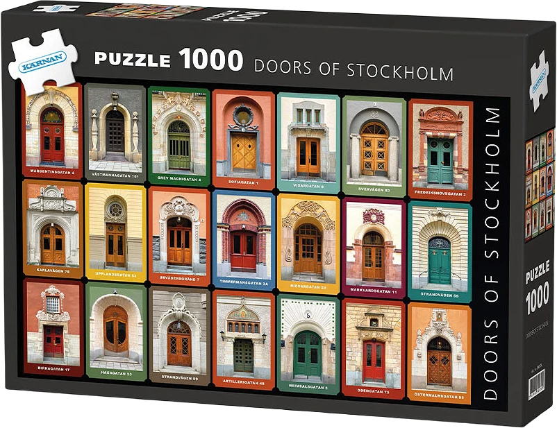 Pappussel 1000 bitar, Doors of Stockholm