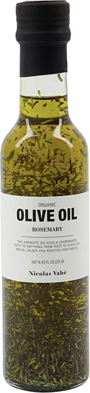 Organic olive oil with rosemary