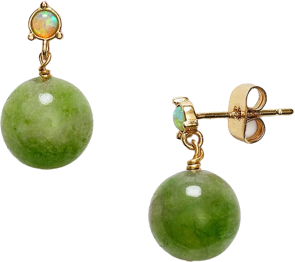 Green Bowl Earring