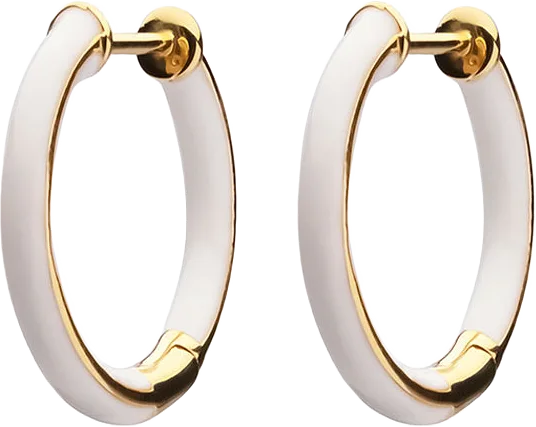 Enamel Thin Hoops