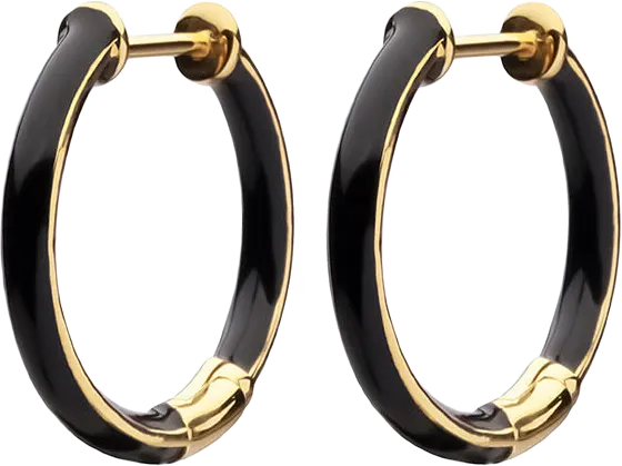 Enamel Thin Hoops