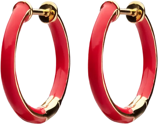 Enamel Thin Hoops