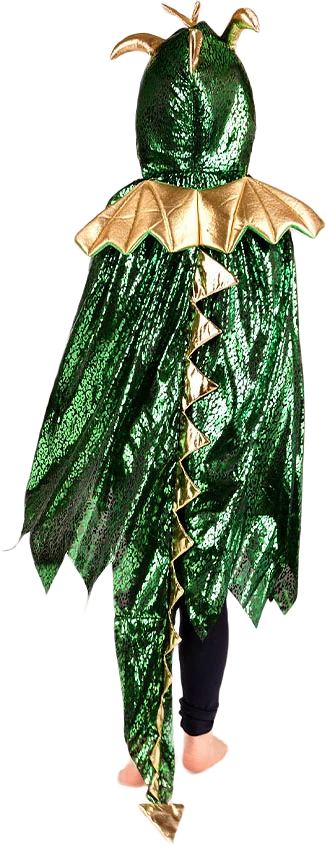 Drakcape FANTASI Grön